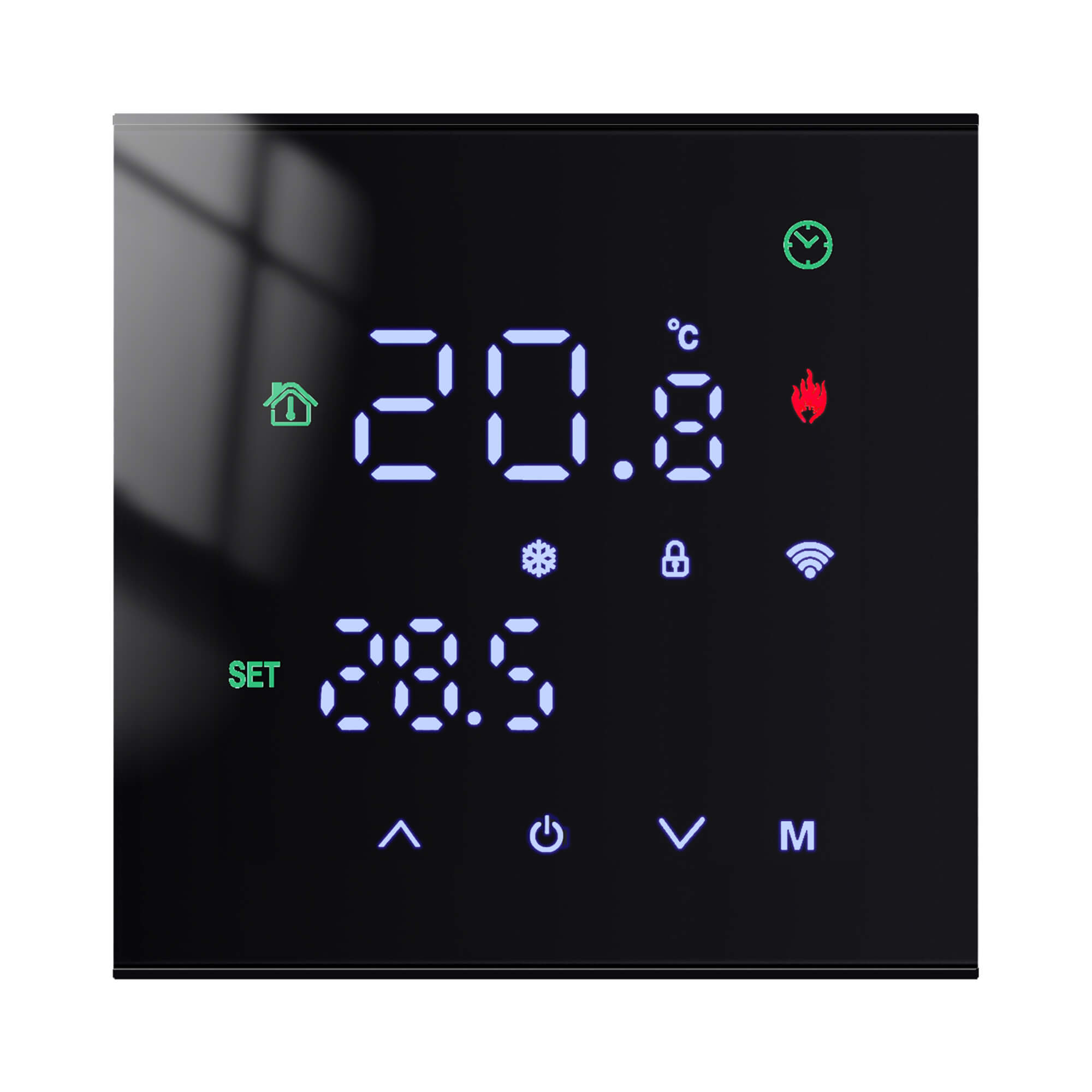 Tuya wifi inteligente tela de toque termostato elétrico aquecimento piso água/caldeira gás controlador temperatura